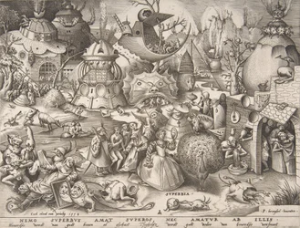 Pride Superbia, från serien The Seven Deadly Sins, 1558.