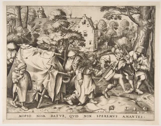 Den smutsiga bruden eller äktenskapet mellan Mopsus och Nisa, 1570.
