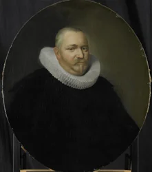 Porträtt av Ewoud Pietersz van der Horst, direktör för Rotterdamskammaren i Nederländska Ostindiska kompaniet, vald 1618