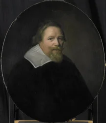 Porträtt av Pieter Sonmans, direktör för Rotterdamskammaren i Nederländska Ostindiska kompaniet, vald 1631