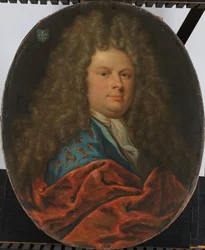 Porträtt av en man, ca 1700-1722 (olja på duk)