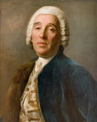 Porträtt av arkitekten Bartolomeo Francesco Rastrelli, 1700-tal