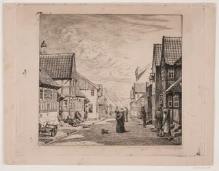En marknadsstadsgata