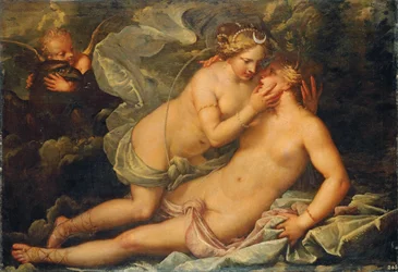 Jupiter i Dianas skepnad och nymfen Kallisto