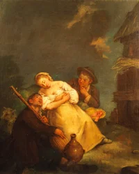 Vaaiga a le aufaifaatoaga, saunia e Pietro Longhi (1701-1785)swed