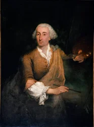 Porträtt av målaren Francesco Guardi (1712-1793) vid 52 års ålder Målning av Pietro Longhi (1702-1785) 1764 Sön. 132x100 cm Venedig, Ca 