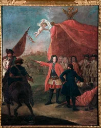 Representation av Eugenio di Savoia (1663-1736) sa Prins Eugenio (Porträtt av Prins Eugen av Savojen) Målning av Pietro Longhi (1702-1785) 1755 Dim 62x51 cm Ca 