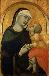 Pietro Lorenzetti - Madonna med barn - Google Art Project (27822073)