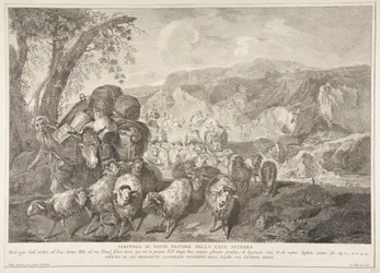 Herden Davids avgång från hans faders hus Partenza di David pastore..., 1743-63.