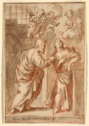 Teckning, S:t Peter och S:t Agatha, 1603-47