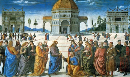 Överlämnandet av nycklarna till Sankt Petrus, 1481
