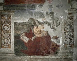 Sankt Lukas evangelisten (fresk