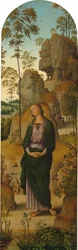 Korsfästelsen med Jungfrun, Sankt Johannes, Sankt Hieronymus och Sankta Maria Magdalena [höger panel]