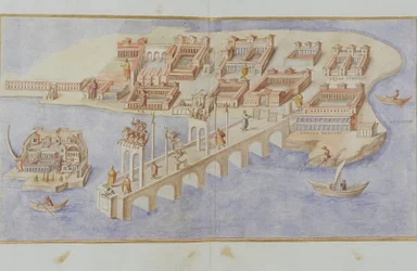 MS Gen 1496 Harbour Scene, 1674