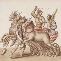 Ms Gen 1496 Plate CXIII Gladiatorer
