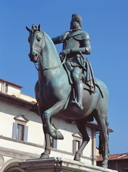 Monument till Ferdinando I de Medici, Piazza della SS Annunziata, Florens, c.1602-08 (brons)