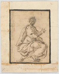 Skissboksida: Allegorisk figur