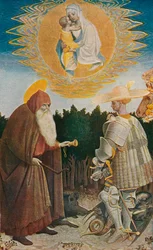 Jungfrun och barnet med heliga, 1435, 1909