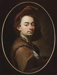 Självporträtt - Självporträtt - Petr Brandl (Peter Johannes eller Jan Petr Brandl) (1668-1735). Olja på duk, ca 1698. Nationalgalleriet, Prag