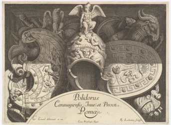 Divers Trophées vapentroféer efter fasaden på Palazzo Milesi i Rom, 1651