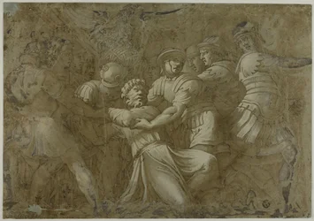 Romerska soldater arresterar Sankt Peter (?)