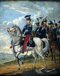 Furst Józef Antoni Poniatowski (1763-1813) med vägvisare, ca 1813