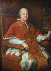 Porträtt av Pius VI Braschi, ca 1776 (olja på duk)