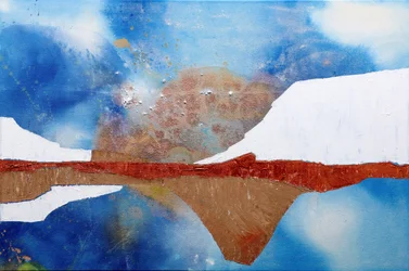 Abstrakt bergsreflektion