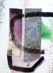 Strukturerad abstrakt collage