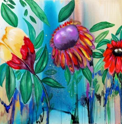Livfull blomning