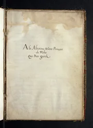 Dedikation till infantinnan Maria av Spanien, ur en historia om Syon-nunnornas vandringar, sammanställd i Lissabon i början av 1600-talet