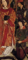 Saint Vincent, beskyddare av Lissabon och Henri the Navigator (1394-1460), grundare av en skola för navigatörer. Målning av 1500-talets portugisiska skola. Nationalmuseet för antik konst, Lissabon. Lissabons museum för antika konster