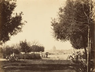 St Peters från Pincian Hill, 1853-56.