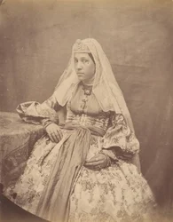 [Armenisk kvinna i Teheran], 1840-60-talen.