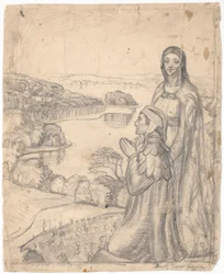 Dante och Beatrice i paradiset