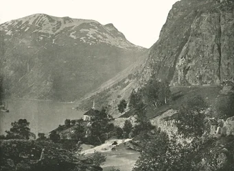 Merok, vid Geirangerfjorden, Norge, 1895.
