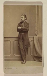 Porträtt av kompositören Bedrich Smetana, ca 1866.