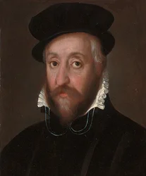 Porträtt av en gentleman traditionellt identifierad som Herzog von Alba, Prag, ca 1600