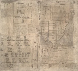 Aztec Oztoticpac-karta, ca 1540