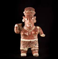 Kvinnlig statyett / Mexikansk konst, Nayarit (terrakotta)