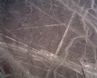 Flygfoto över Nazca-linjerna (fotografi