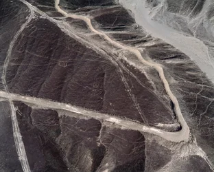 Flygfoto över Nazca-linjerna (fotografi