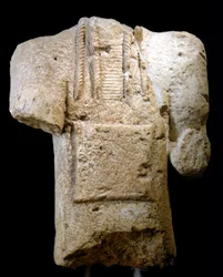 Byst av en Nuraghe Archer, från Monte Prama (Cabras)