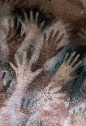 Cave of Hands, Santa Cruz, Argentina, neolitisk period (fresk)