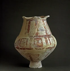 Etruskisk civilisation: terrakottavas från nekropolen i Mattonara (Civitavecchia), Lazio. 7:e-6:e århundradet f.Kr. Rom, Luigi Pigorinis nationella museum för förhistoria och etnografi