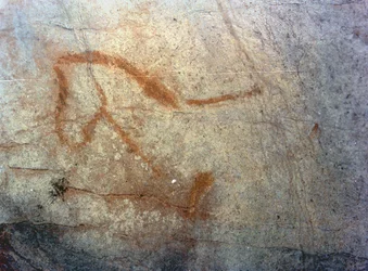 Hästfigur, paleolitisk period (ca 40000-12000 f.Kr.) (foto)