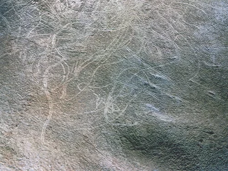 Översiktsbilder av kvinnliga människofigurer och mammutar, paleolitisk period (ca 40000-12000 f.Kr.) (foto)