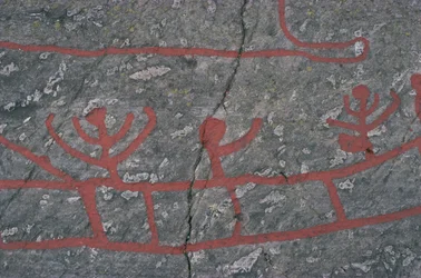 Sweden, Vastra Gotaland County, Norrkoping, rock carvings in Tanum or Tanumshede