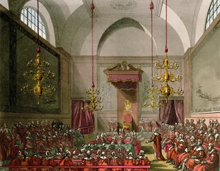 House of Lords från Ackermanns "Microcosm of London"