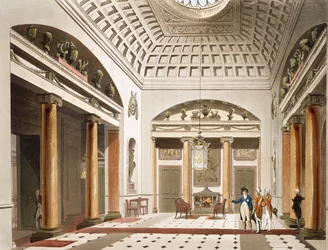 The Hall, Carlton House, från Ackermanns "Microcosm of London"
